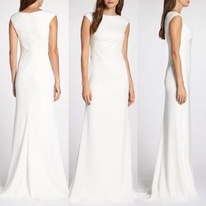 Tadashi shoji embroidered bridal dress NO OFFERS CONSIDERED